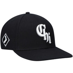 Chicago White Sox '47 2021 City Connect Captain Snapback Hat - Black Hats