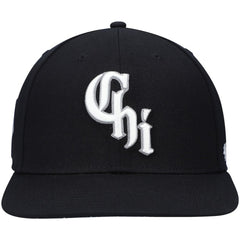 Chicago White Sox '47 2021 City Connect Captain Snapback Hat - Black Hats