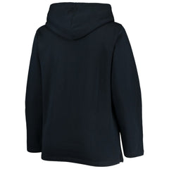 Detroit Tigers Soft as a Grape Women's Plus Size Side Split Pullover Hoodie - Navy Hoodies