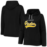 Pittsburgh Pirates Soft as a Grape Women's Plus Size Side Split Pullover Hoodie - Black Hoodies