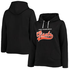 San Francisco Giants Soft as a Grape Women's Plus Size Side Split Pullover Hoodie - Black Hoodies