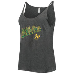 Athletics Soft as a Grape Women's Slouchy Tank Top - Heathered Charcoal Tanks