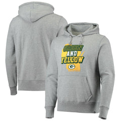 Green Bay Packers '47 Team Headline Pullover Hoodie Heathered Gray