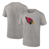 Arizona Cardinals Primary Logo T-Shirt Heather Gray