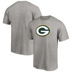 Green Bay Packers Primary Logo T-Shirt Heather Gray