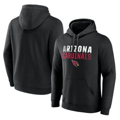 Arizona Cardinals Fade Out Fitted Pullover Hoodie Black
