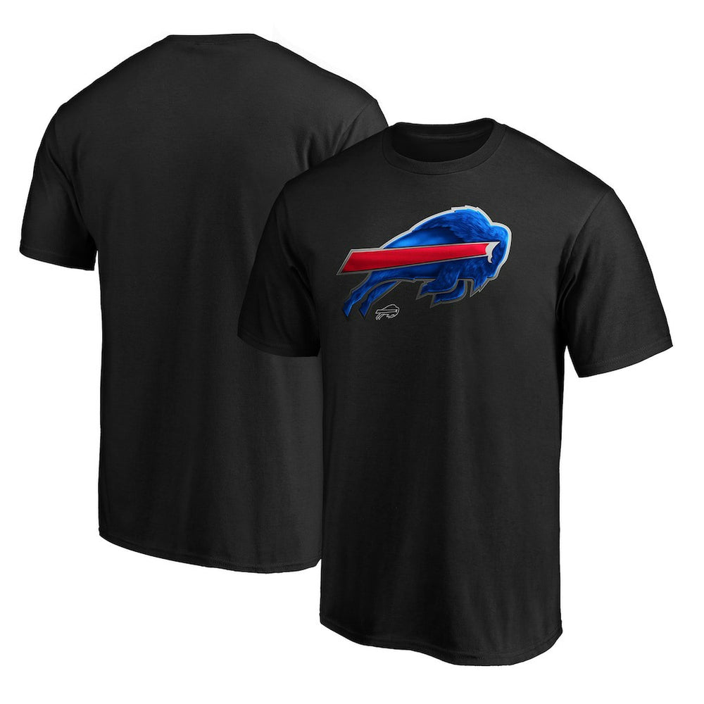 Buffalo Bills Midnight Mascot Team Logo T-Shirt Black