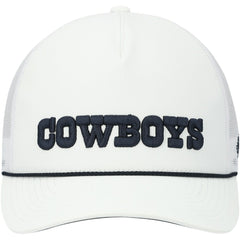 Dallas Cowboys HOOey Wordmark Rope Trucker Snapback Hat White