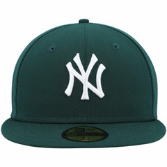 New York Yankees New Era White Logo 59FIFTY Fitted Hat - Green Hats