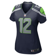 NFL 12s Seattle Seahawks Women's Player Jersey - Navy