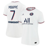 Kylian Mbappé Paris Saint-Germain Jordan Brand Women's 2021/22 Fourth Replica Jersey White