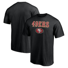 San Francisco 49ers Logo Team Lockup T-Shirt Black