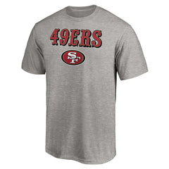 San Francisco 49ers Logo Team Lockup T-Shirt Heathered Gray