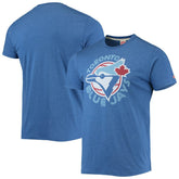 Toronto Blue Jays Homage Hand-Drawn Logo Tri-Blend T-Shirt - Royal T-shirts