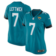 NFL Byron Leftwich Jacksonville Jaguars Women's Retired Player Game Jersey - Teal
