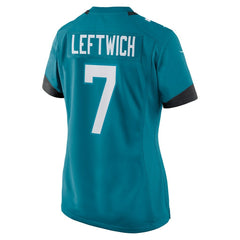 NFL Byron Leftwich Jacksonville Jaguars Women's Retired Player Game Jersey - Teal