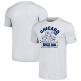Chicago Cubs Homage Hyper Local Tri-Blend T-Shirt - Ash T-shirts