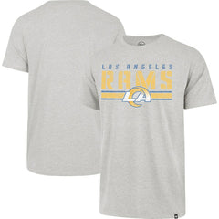 Los Angeles Rams '47 Stripe Thru Franklin T-Shirt Heathered Gray