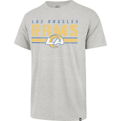 Los Angeles Rams '47 Stripe Thru Franklin T-Shirt Heathered Gray