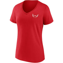 NHL Washington Capitals Fanatics Women's Team Mother's Day V-Neck T-Shirt - Red
