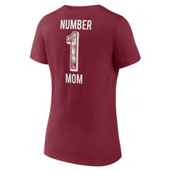 Washington Commanders Women's Team Mother's Day V-Neck T-Shirt Burgundy