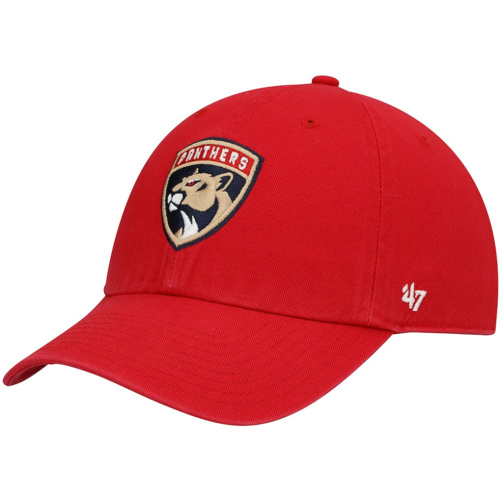NHL Florida Panthers '47 Logo Clean Up Adjustable Hat - Red