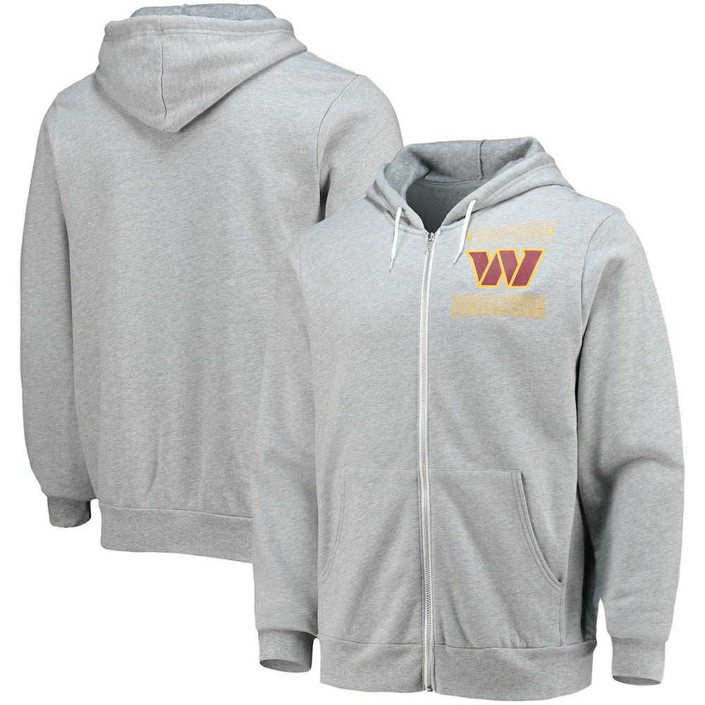 Washington Commanders NFL x Darius Rucker Collection Sponge Fleece Full-Zip Hoodie Heathered Gray
