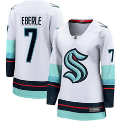 NHL Jordan Eberle Seattle Kraken Fanatics Women's Away Breakaway Jersey - White