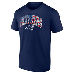 Carolina Panthers Banner Wave Logo T-Shirt Navy