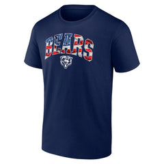 Chicago Bears Banner Wave Logo T-Shirt Navy