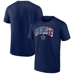 Dallas Cowboys Banner Wave Logo T-Shirt Navy