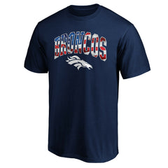 Denver Broncos Banner Wave Logo T-Shirt Navy
