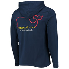 St. Louis Cardinals Vineyard Vines Long Sleeve Hoodie T-Shirt - Navy Hoodies