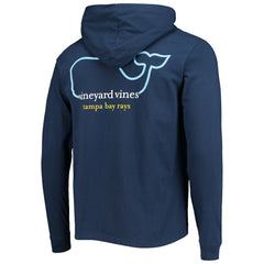Tampa Bay Rays Vineyard Vines Long Sleeve Hoodie T-Shirt - Navy Hoodies