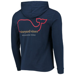 Minnesota Twins Vineyard Vines Long Sleeve Hoodie T-Shirt - Navy Hoodies