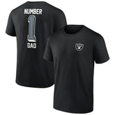 Las Vegas Raiders Number One Dad T-Shirt Black
