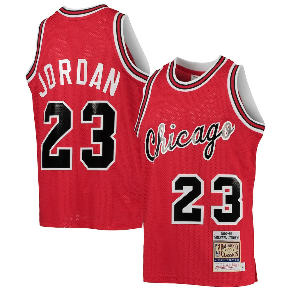 NBA Michael Jordan Chicago Bulls Youth 1984/85 Hardwood Classics Authentic Jersey sale - Red