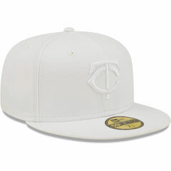 Minnesota Twins New Era White on White 59FIFTY Fitted Hat Hats