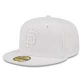 San Francisco Giants New Era White on White 59FIFTY Fitted Hat Hats