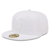 Seattle Mariners New Era White on White 59FIFTY Fitted Hat Hats