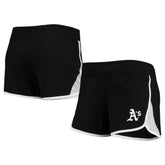 Athletics New Era Women's Stretch French Terry Shorts - Black Shorts
