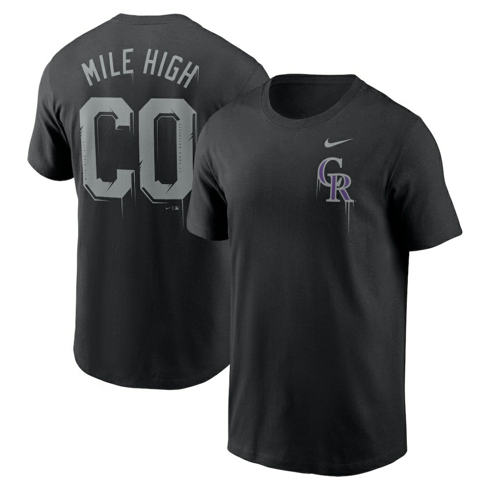 Colorado Rockies Nike Mile High Local Team T-Shirt - Black T-shirts
