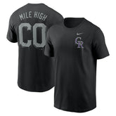 Colorado Rockies Nike Mile High Local Team T-Shirt - Black T-shirts