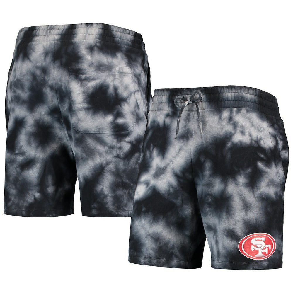 San Francisco 49ers New Era Tie-Dye Shorts Black