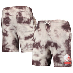 Cleveland Browns New Era Tie-Dye Shorts Brown