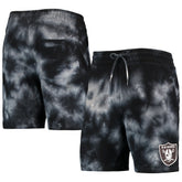 Las Vegas Raiders New Era Tie-Dye Shorts Black