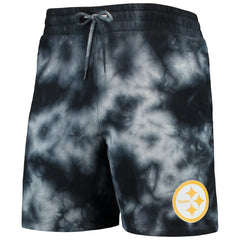 Pittsburgh Steelers New Era Tie-Dye Shorts Black