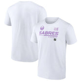 NHL Buffalo Sabres NHL Hockey Fights Cancer T-Shirt - White