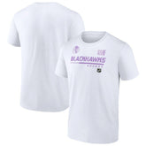 NHL Chicago Blackhawks NHL Hockey Fights Cancer T-Shirt - White
