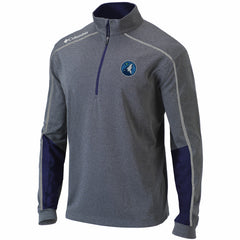 Minnesota Timberwolves Omni-Wick Shotgun 2.0 Quarter-Zip Pullover Top Heathered Gray/Navy